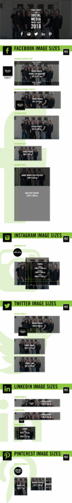 Social Media Image Size Infographic