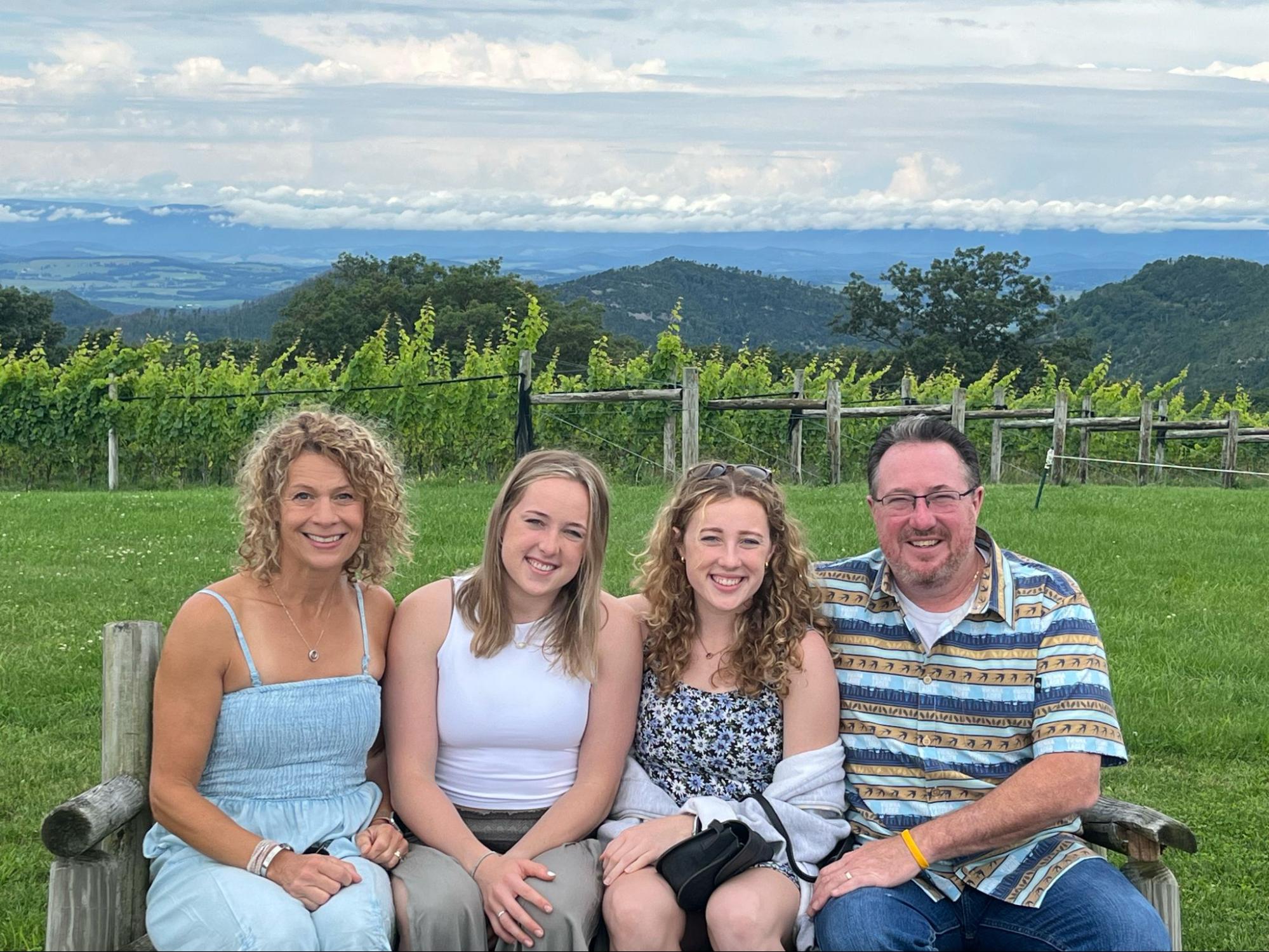 Grace Reilly and family on vacation in Virgina